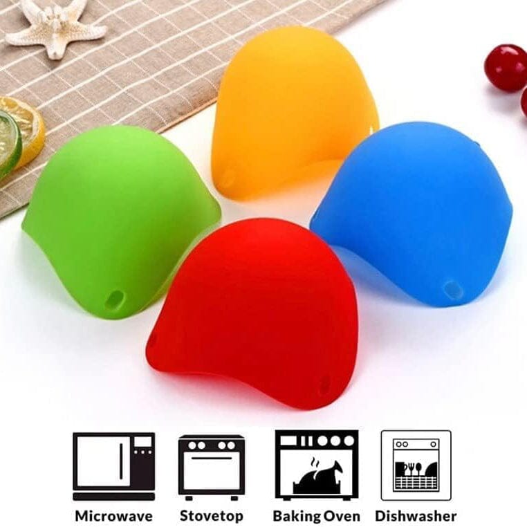 4-Pack: Silicone Egg Cooker