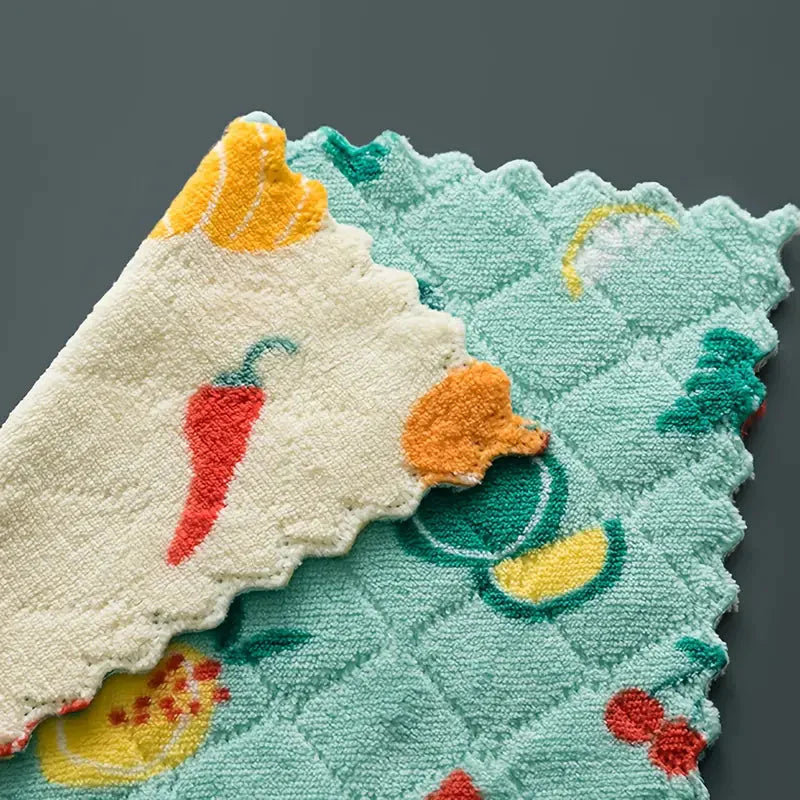 10-Pieces: Reusable Dish Cellulose Sponge Cloths