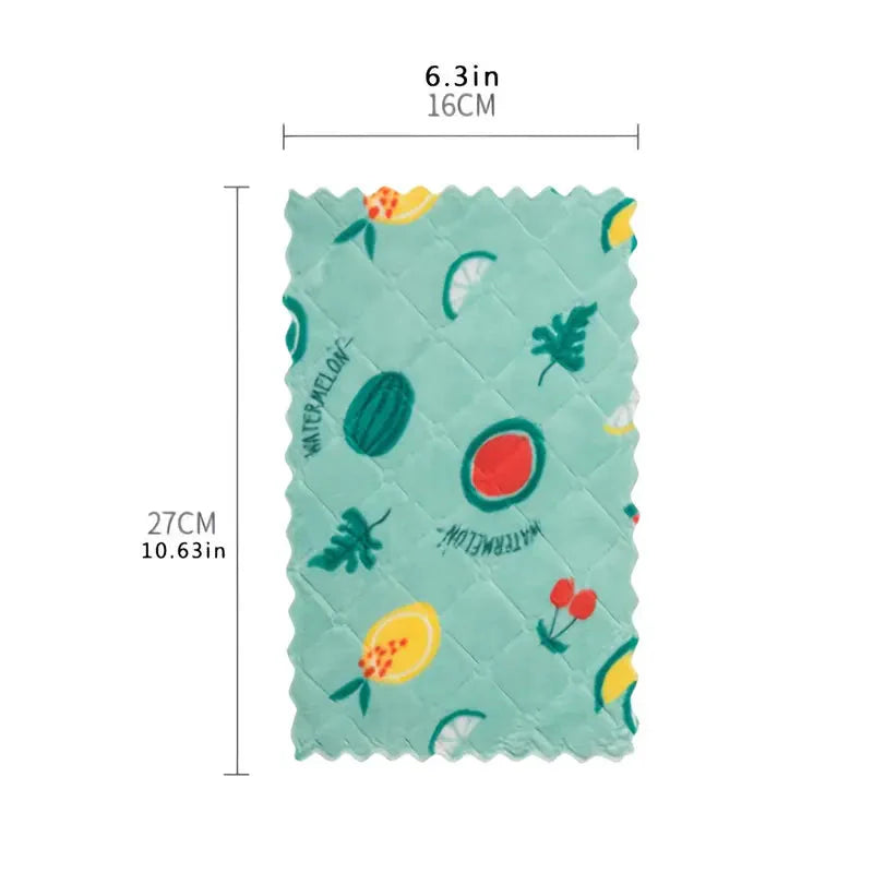10-Pieces: Reusable Dish Cellulose Sponge Cloths