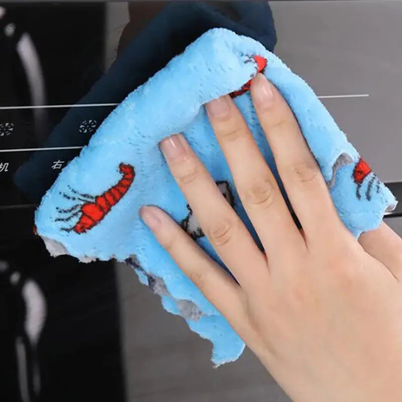 10-Pieces: Reusable Dish Cellulose Sponge Cloths