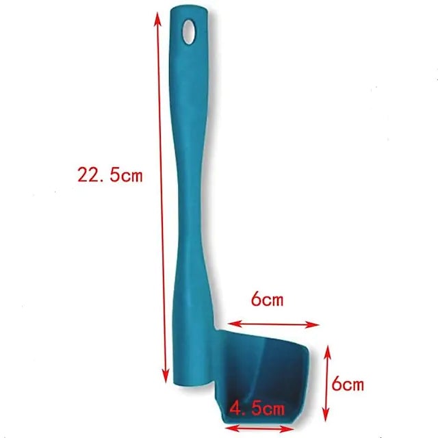 2-Pack: Rotary Scraper Rotating Spatula Scooping Portioning Food Processor