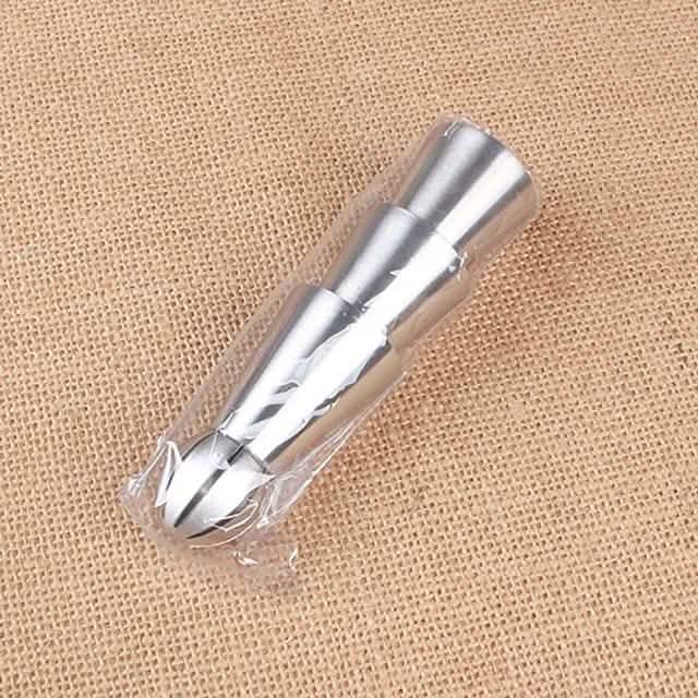 3-Pieces: Russian Stainless Steel Tips Tulip Sphere Whip Cream Buttercream Icing Piping Nozzles