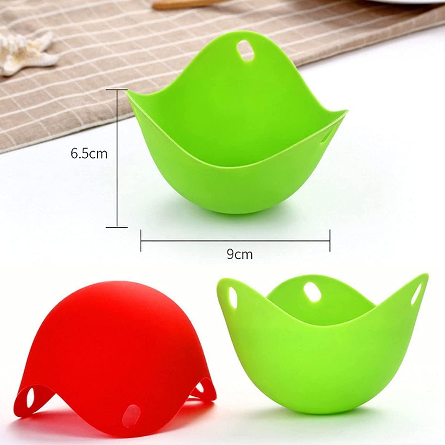 4-Pack: Silicone Egg Cooker