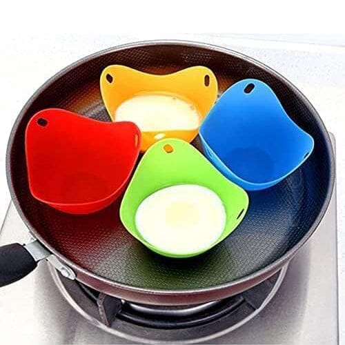 4-Pack: Silicone Egg Cooker