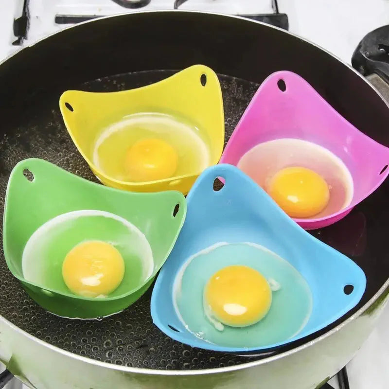 4-Pack: Silicone Egg Cooker