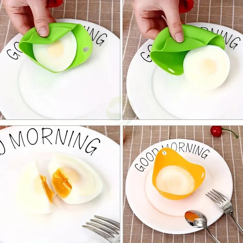 4-Pack: Silicone Egg Cooker