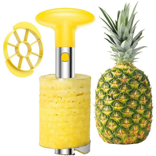 SameTech Easy Kitchen Tool Stainless Steel Fruit Pineapple Peeler Corer Slicer Cutter