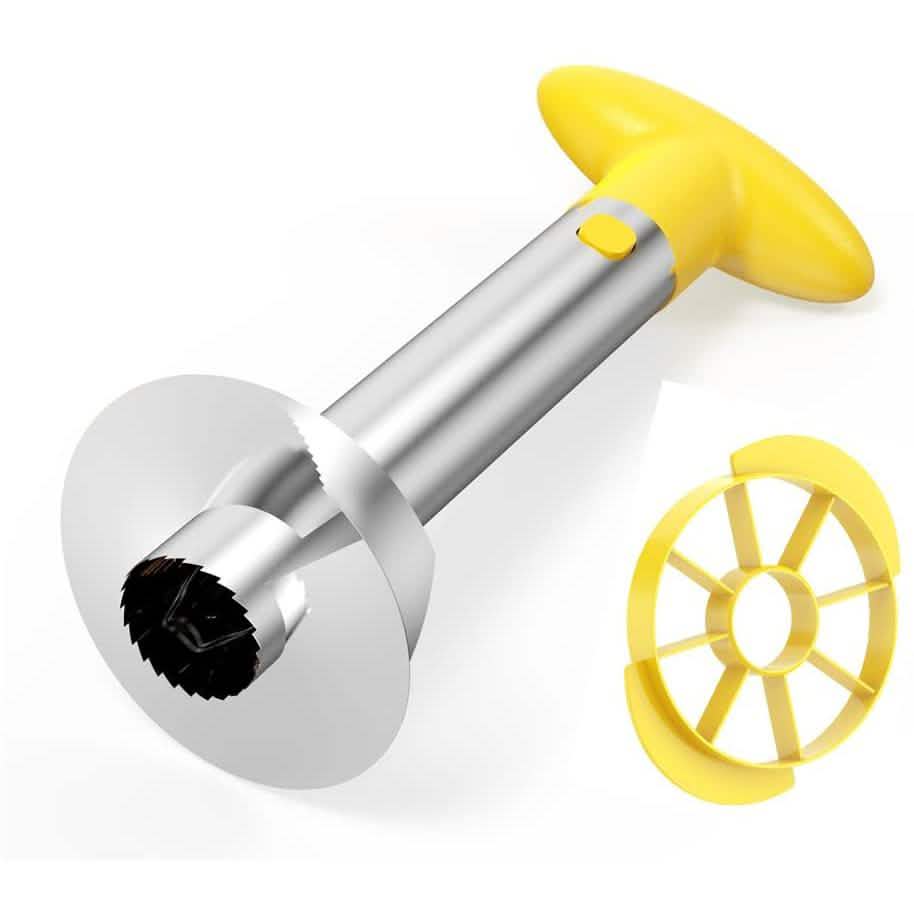 SameTech Easy Kitchen Tool Stainless Steel Fruit Pineapple Peeler Corer Slicer Cutter