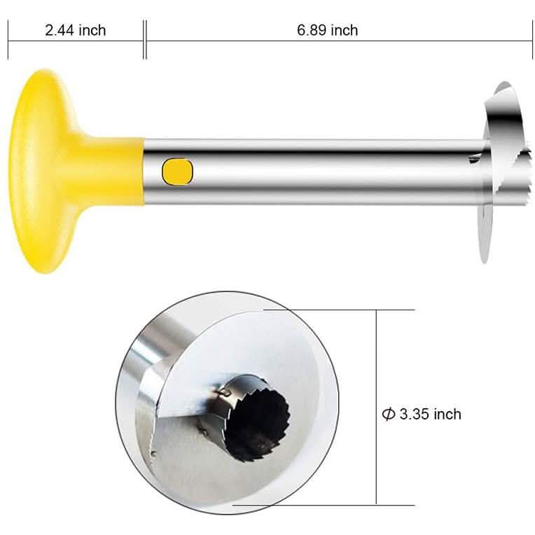 SameTech Easy Kitchen Tool Stainless Steel Fruit Pineapple Peeler Corer Slicer Cutter